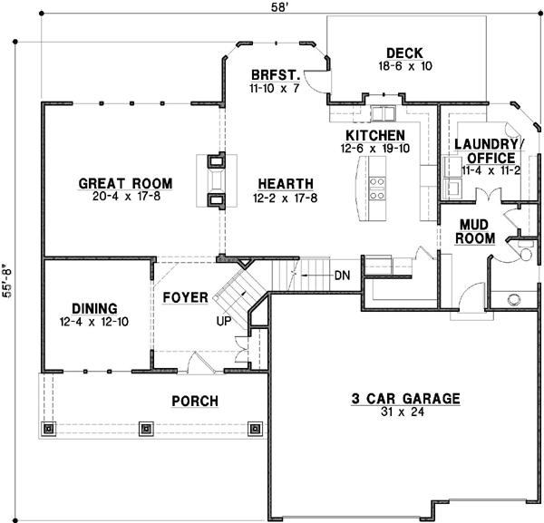 Main Floor Plan: 21-511