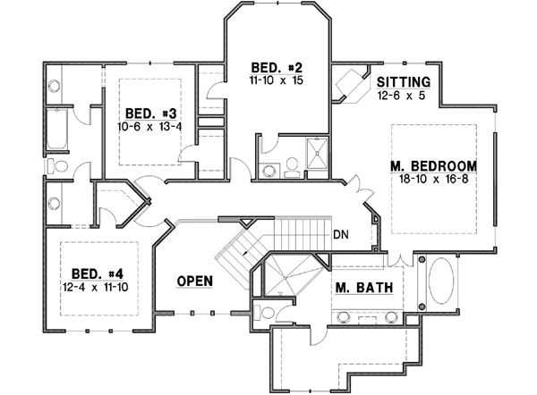 Upper/Second Floor Plan: 21-511