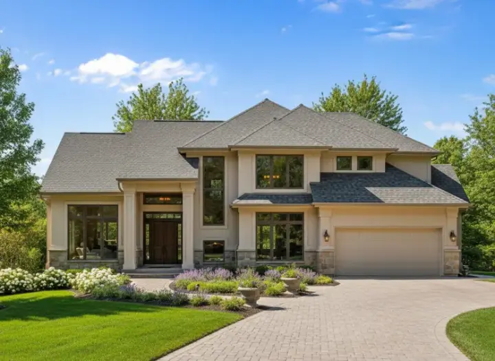 Traditional house plans 21-513 - front exterior, 5,053 sq ft, 5 bed, 4 bath house plans | Monster House Plans