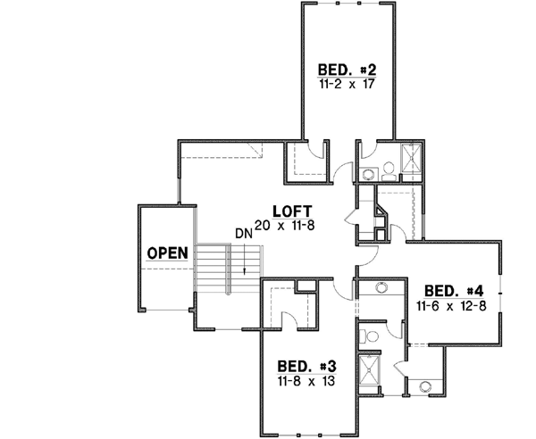 Upper/Second Floor Plan: 21-513