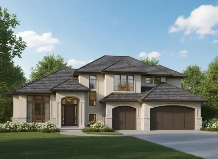 Traditional house plans 21-515 - front exterior, 3,530 sq ft, 4 bed, 3 bath house plans | Monster House Plans