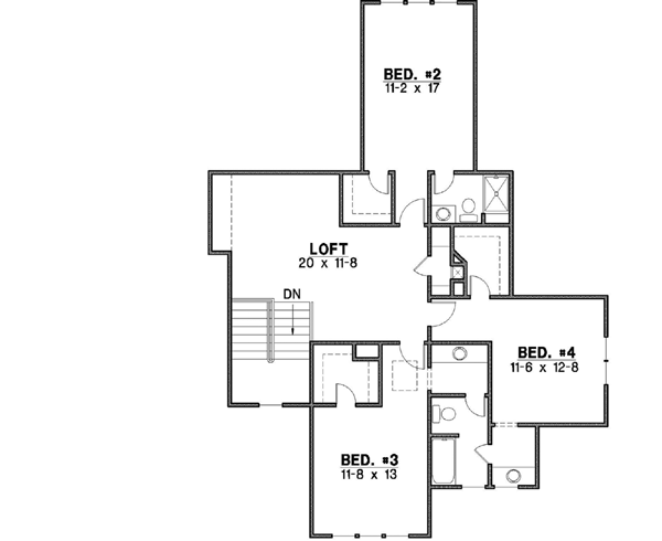 Upper/Second Floor Plan: 21-515