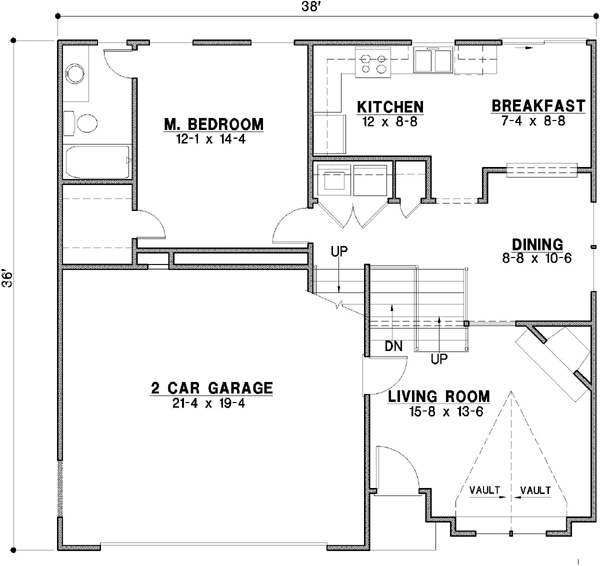 Main Floor Plan: 21-519