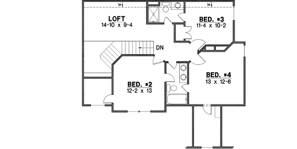 Upper/Second Floor Plan: 21-520