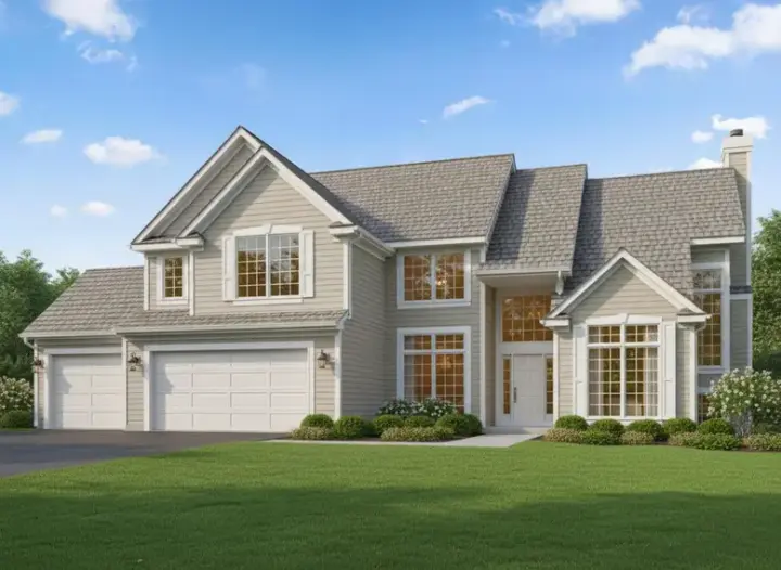 Traditional house plans 21-522 - front exterior, 1,881 sq ft, 4 bed, 2 bath house plans | Monster House Plans