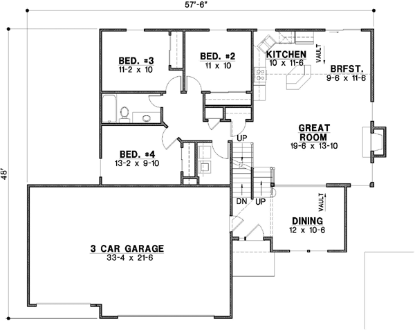 Main Floor Plan: 21-522
