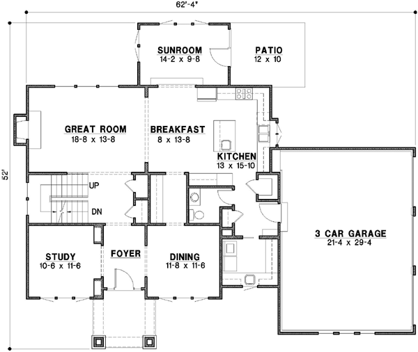 Main Floor Plan: 21-523