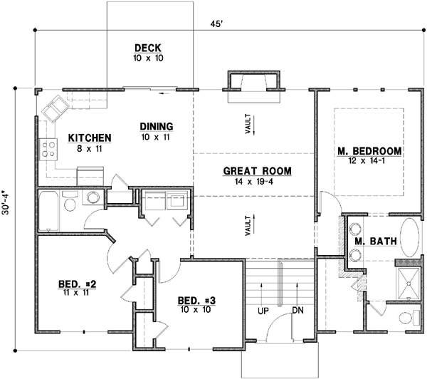 Main Floor Plan: 21-525