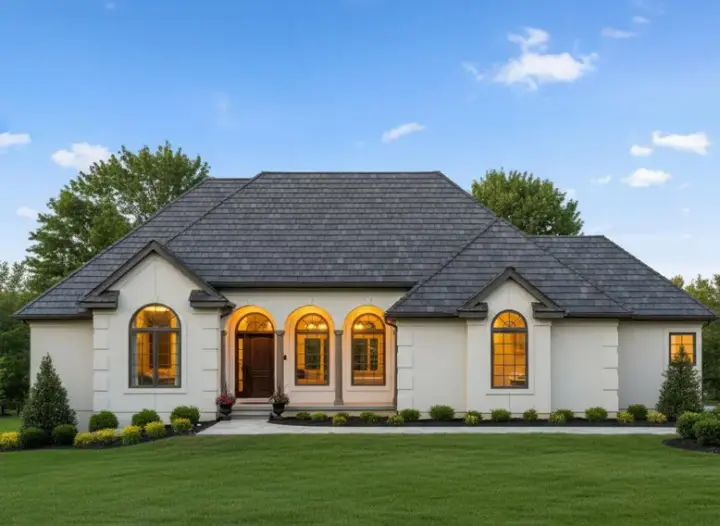 Mediterranean house plans 21-531 - front exterior, 3,627 sq ft, 4 bed, 4 bath house plans | Monster House Plans