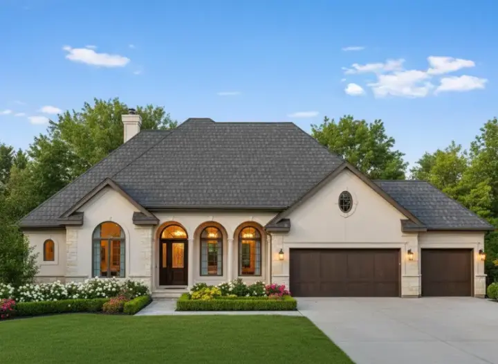 Mediterranean house plans 21-534 - front exterior, 4,437 sq ft, 4 bed, 4 bath house plans | Monster House Plans
