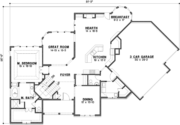 Main Floor Plan: 21-536
