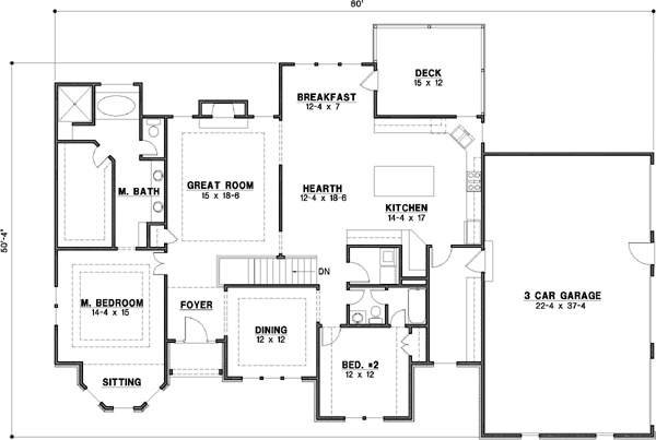 Main Floor Plan: 21-537
