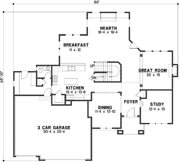 Main Floor Plan: 21-539