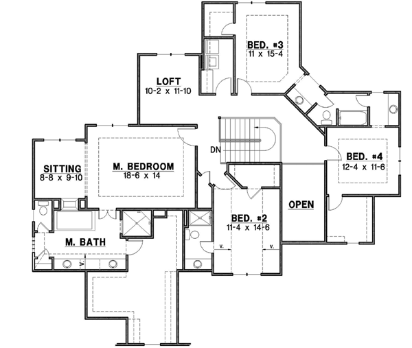 Upper/Second Floor Plan: 21-539