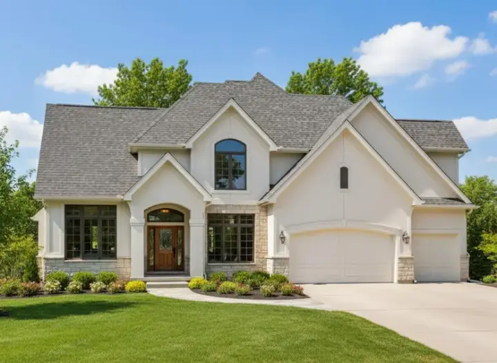 Traditional house plans 21-540 - front exterior, 3,580 sq ft, 4 bed, 4 bath house plans | Monster House Plans