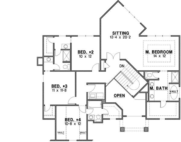 Upper/Second Floor Plan: 21-541