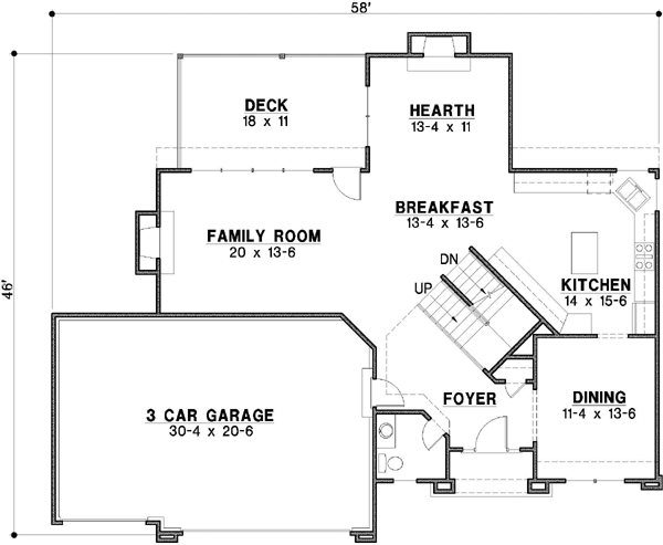 Main Floor Plan: 21-542