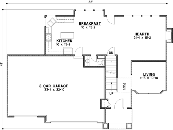 Main Floor Plan: 21-545