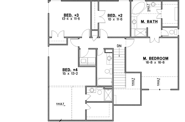Upper/Second Floor Plan: 21-545