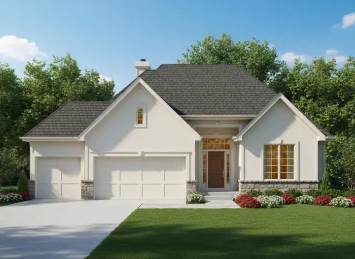 Traditional house plans 21-549 - front exterior, 2,741 sq ft, 4 bed, 3 bath house plans | Monster House Plans