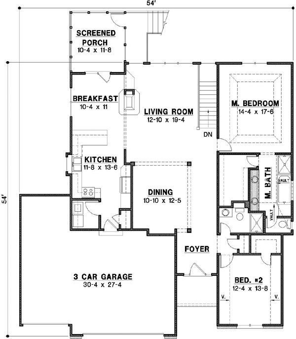 Main Floor Plan: 21-550