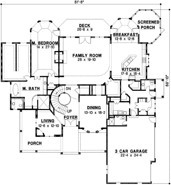 Main Floor Plan: 21-553