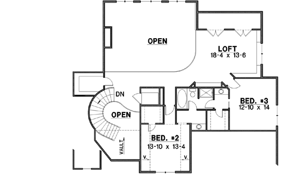 Upper/Second Floor Plan: 21-553
