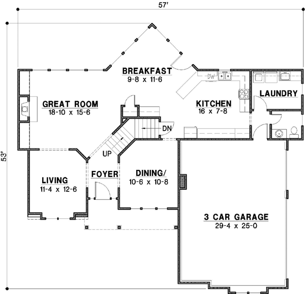 Main Floor Plan: 21-554