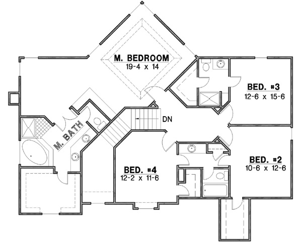 Upper/Second Floor Plan: 21-554