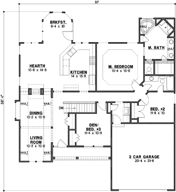 Main Floor Plan: 21-555