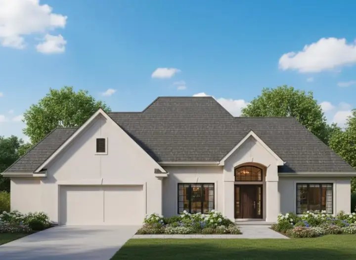Traditional house plans 21-556 - front exterior, 2,317 sq ft, 3 bed, 2 bath house plans | Monster House Plans