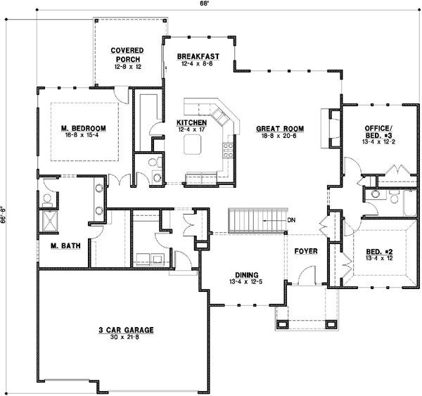 Main Floor Plan: 21-557