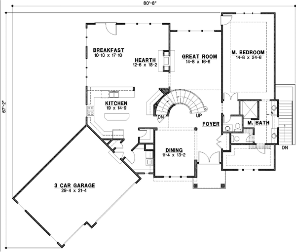 Main Floor Plan: 21-558