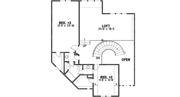 Upper/Second Floor Plan: 21-558