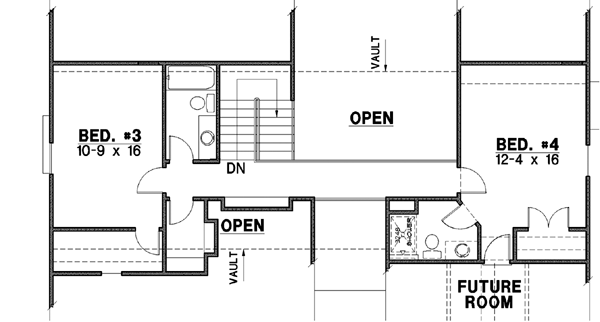 Upper/Second Floor Plan: 21-562