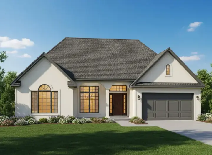 Traditional house plans 21-563 - front exterior, 2,032 sq ft, 3 bed, 2 bath house plans | Monster House Plans