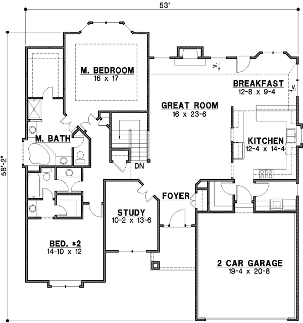 Main Floor Plan: 21-564