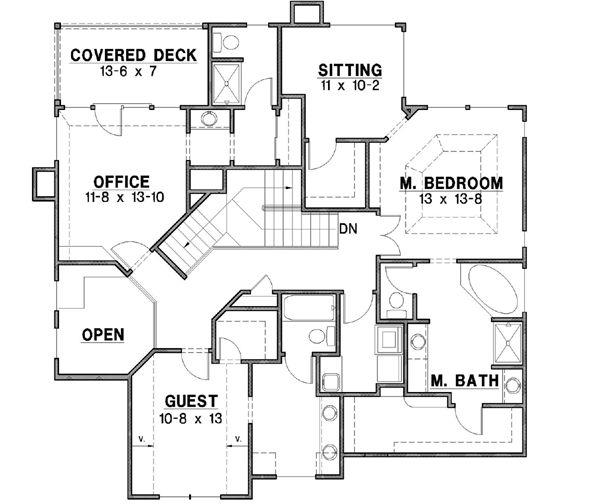 Upper/Second Floor Plan: 21-567