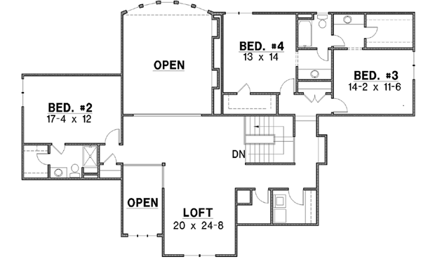 Upper/Second Floor Plan: 21-571
