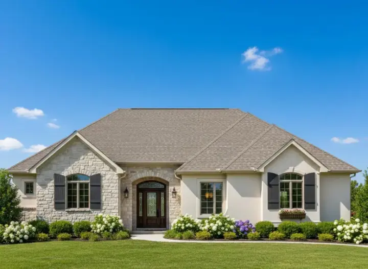 Traditional house plans 21-573 - front exterior, 4,394 sq ft, 3 bed, 3 bath house plans | Monster House Plans