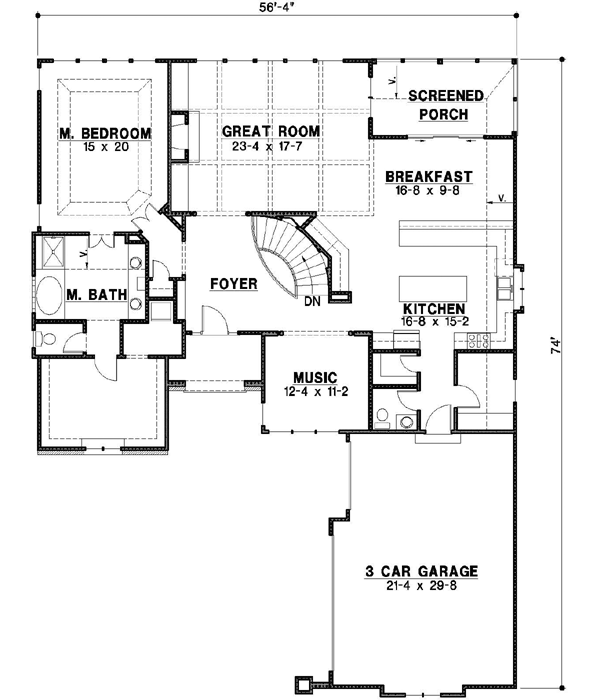 Main Floor Plan: 21-573