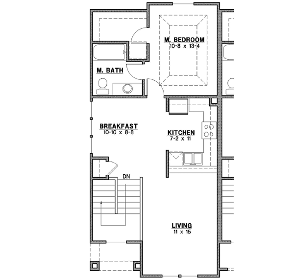 Upper/Second Floor Plan: 21-574