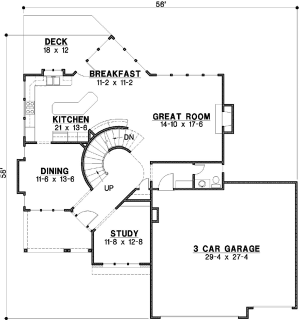Main Floor Plan: 21-580
