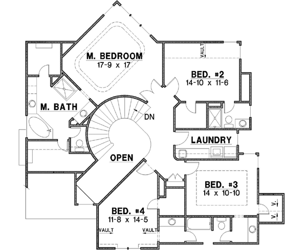 Upper/Second Floor Plan: 21-581