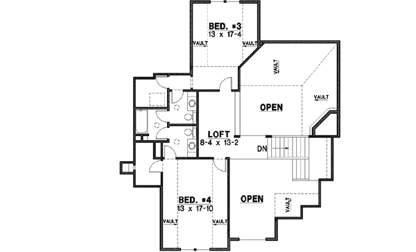 Upper/Second Floor Plan: 21-582