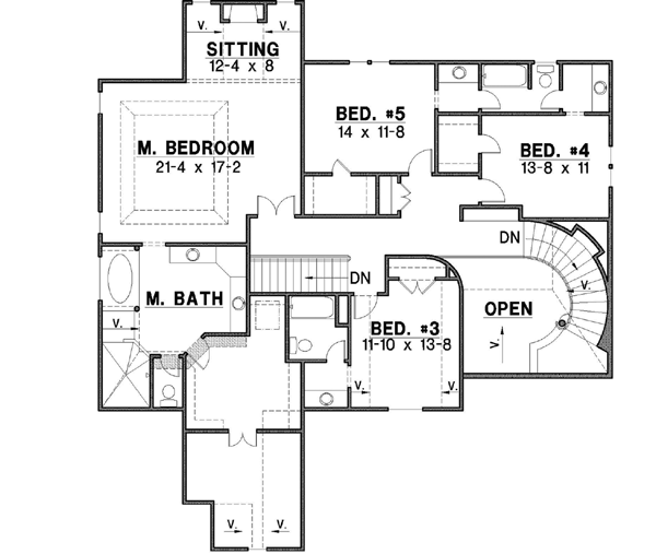 Upper/Second Floor Plan: 21-583