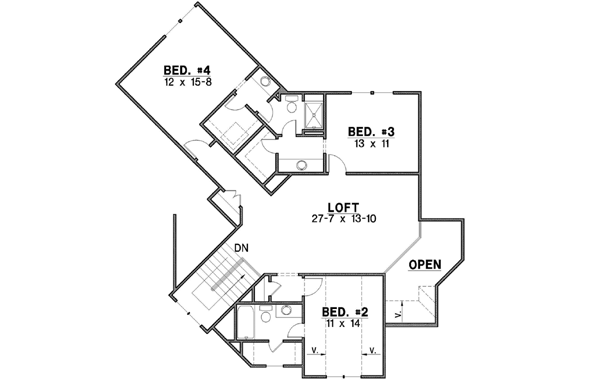 Upper/Second Floor Plan: 21-584