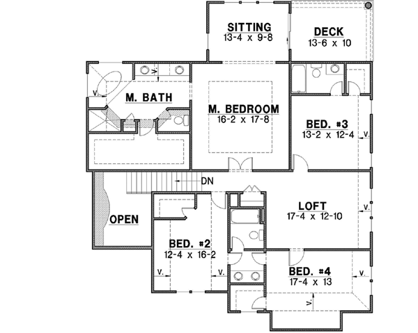 Upper/Second Floor Plan: 21-585