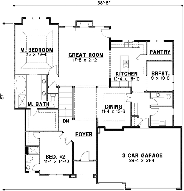 Main Floor Plan: 21-586