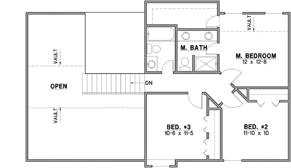 Upper/Second Floor Plan: 21-587